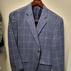 Stafford - Men's Sport Coat Blazer - Blue Window Pane